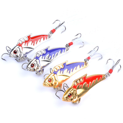 4 Colors 5CM/8g 8# Feather Hook full Swimming Layer Hard Bait VIB Fishing Lure