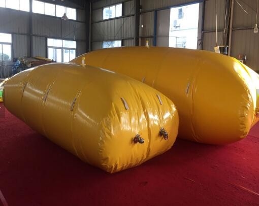 Sealed 2000 Liter Flexible Fuel Bladder ,Yellow Anti-UV Fuel Pillow Tanks