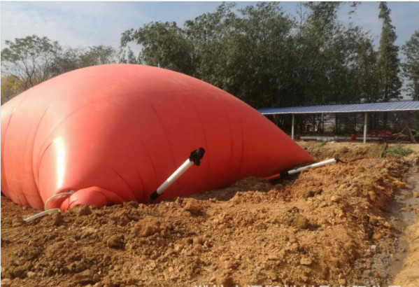 Double Membrane Biogas Storage Tank Flexible Above Ground Storage Tank For Cooking Fuel