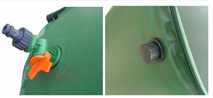 Flexible 100L Collapsible PVC Water Butt Rain Barrel For Garden Rainwater Collector