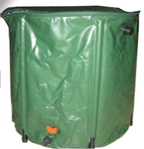 Greenhouse PVC Garden Rain Barrels , Collapsible Plastic Water Barrels 150L