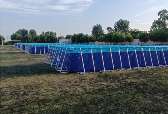 25Mx5M Outdoor PVC Tarpaulin Swimming Pool Metal Frame