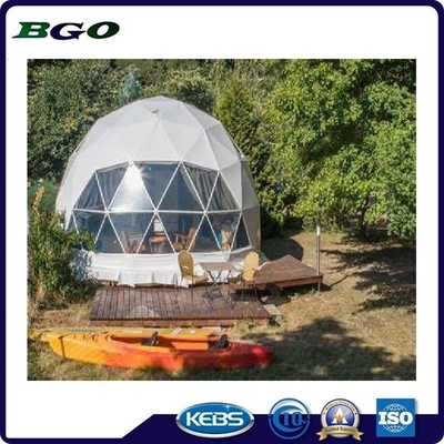 Outdoor Bamboo Decoration Geodesic Dome Tent Waterproof Heat Resistant Easy Installation