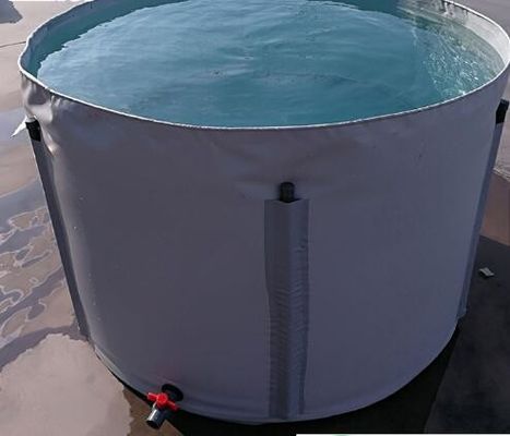 3500L Metal Frame Collapsible And Movable  PVC Tarpaulin Fish Tank Fish Pond Plastic Tank