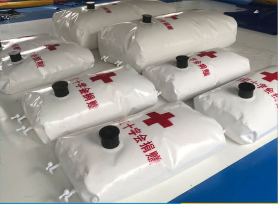 Red Cross Water Holding Tank Food Grade Plastic For Emergency Rescue Drinking Water