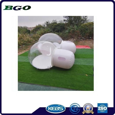 Double Layers Structure Durable Clear Bubble Tent Colorful Plastic Type For Outdoor Adventures