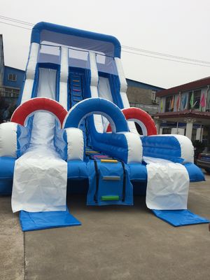Outdoor Inflatable Theme Park Water Slide Giant Amusement Park Fun City Bounce House