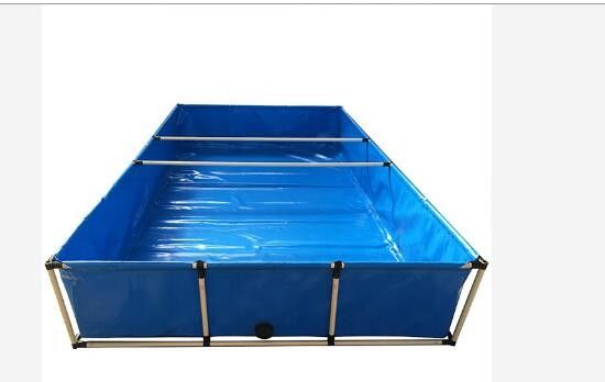Rectangular 2500L Moveable PVC Tarpaulin Fish Pond Collapsible Fish Tank Diy Fish Pond