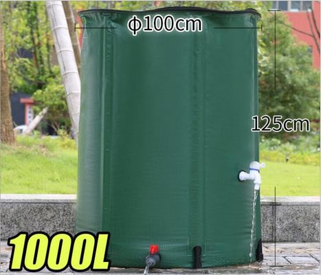 1000L SGS Outdoor Rainwater Storage Barrel PVC Tarpaulin Foldable