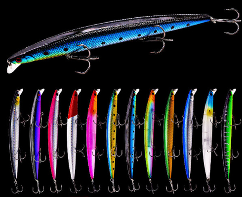 12 Colors 18CM/22.6g 2#Hooks Perch,Crucian,Culter Alburnus Big Minnow Lure Sea Fishing Bait