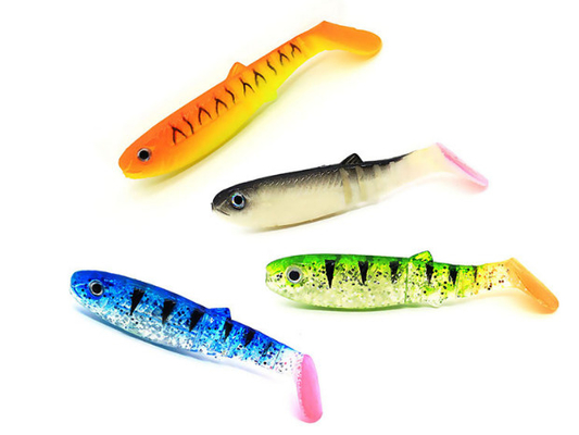 Soft T Tail Monnow Lures PVC Bionic Fake Bait Fishing 16 Colors 8CM 6g