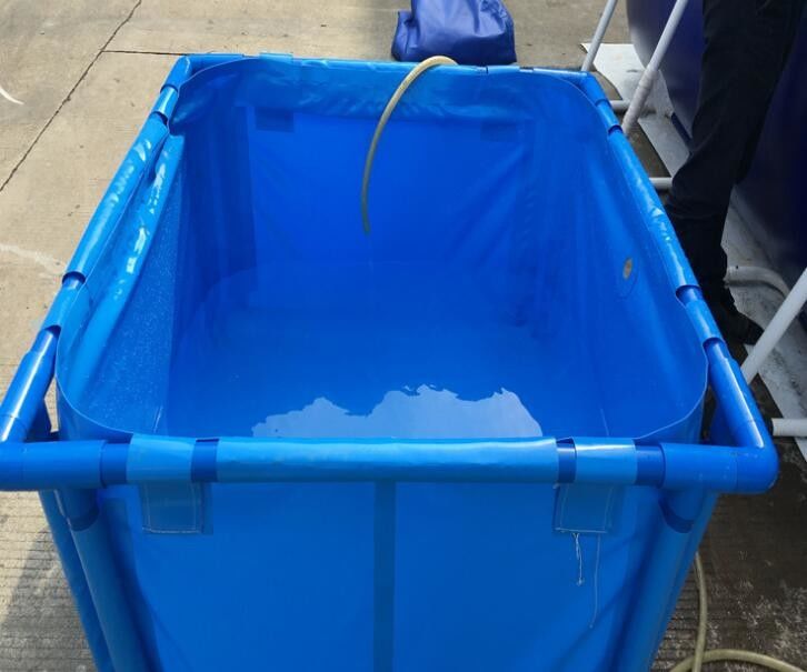 2000L Double Tier Tarpaulin Fish Tank , Safe Water Tarpaulin Fish Pond
