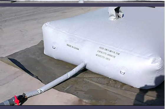 9000 Liters Movable PVC Tarpaulin Water Storage Tank Drought Resistance