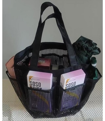 Family Essential Multifunctional PVC Coated Mesh Storage Bag Shopping Bag Mesh Tote Bag