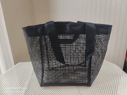 Polyester Mesh Reinforced PVC Coating Durable Beach Bag Shopping Bag