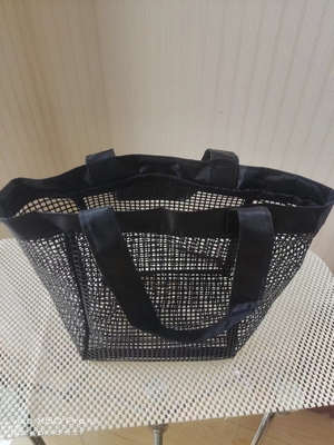 Polyester Mesh Reinforced PVC Coating Durable Beach Bag Shopping Bag