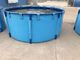 3000L 1.2MM Tarpaulin Fish Tank Foldable And Collapsible With Metal Frame Fish Pond Plastic Tank