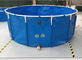 PVC Coated Customized Tarpaulin Fish Tank ,  3200L Cold Resistance Fish Tank Collapsible Fish Tank