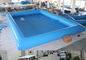 8M*6M Inflatable Swimming Pool With Fireproof PVC Tarpaulin For Family Swimming Pool Material