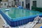 SGS 10M X 10M PVC Swimming Pool Metal Frame For Summer Inflatable