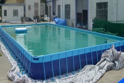 SGS 10M X 10M PVC Swimming Pool Metal Frame For Summer Inflatable