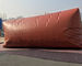 Flexible PVC Red  Methane Storage Tank With TPU Tarpaulin For Cooking Fuel