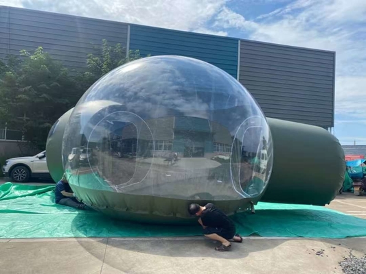 Custom Designs Accepted Inflatable Bubble Tent Product Size 5M Plastic Type Clear
