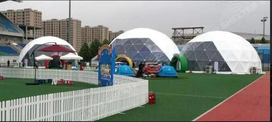 20M  PVC Geodesic Dome Strong Structure Steel Steel Tent Transparent For Outdoor Event