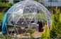 5M Luxury Geodesic Dome Tent With Steel Pipes And Transparent Cover Dome Party Tents