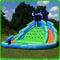 Safe Double Lanes Children ' s Inflatable Water Slide Outdoor Amusement Park OEM Service