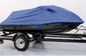 10M * 4M UV Resistant Blue Color Polyester Boat Cover Heat Resistant Tarp