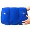 Blue Portable Inflatable Footrest Pillow PVC And Flocking Foot Cushion