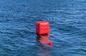 Military Inflatable Swim Buoys Gunnery Practice Square Shaped Red Color