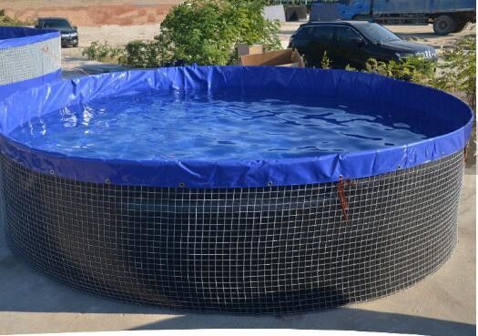 16m Diameter 301,440 Liters Collapsible Round Fish Pond PVC Tarpaulin Outdoor Fish Tank