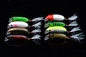 Fishing Gear Bait Minnow 6cm / 9.8g Black Feather Hook ABS Plastic