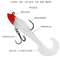 Silicone Lead Fishing Lures Baits Equipped With A Single Three Hooks 9g 9cm
