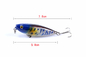 6 Colors 5.9CM/6.9g  Perch,Crucian, Fake Plastic Pencil Lure Sea Fishing Bait