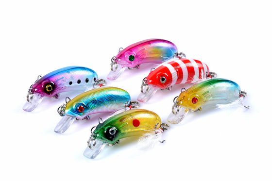 New Model 6 Colors 5.1CM/7.2G Sinking Minnow Fishing Lure Mullet,Perch,Catfish Plastic Hard Bait