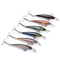 6 Colors 5CM/2.2G 10#Hooks Mullet,Perch,Catfish Plastic Hard Bait 0.1m-0.3m floating Minnow Fishing Lure