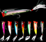 7 Colors 8CM/10.50G Feather Hook Perch,Catfish Plastic Hard Bait Popper Fishing Lure