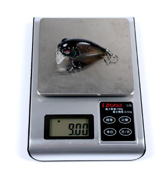 6 Colors 5.3CM/9g 6#Hooks 3D Eyes Plastic Painting Bait 0.30m-0.9M Floating Crank Fishing Lure