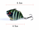8 Colors 4.5CM/8.8g 10# Hook Full Swimming Layer Long Shot Hard Bait Painted VIB Fishing Lure