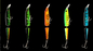 5 Colors 11CM/9.20g 6#Hooks 3D Eyes Plastic Bait Full Swimming Layer Multi Jointed Fishing Lure