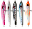 5 Colors 23CM/90g 3D Eyes Solid Wood Bait Treble Hooks Tuna Fishlure Wooden Pencil Fishing Lure