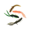 Bamboo Shrimp Silicone Prawn Soft Lures Fishing 7.2CM/1.8g 10PCS/Bag