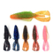 Shrimp Bionic Silicone Worm Soft Fishing Lures 12 Colors 8CM 4.5g 10PCS/Bag