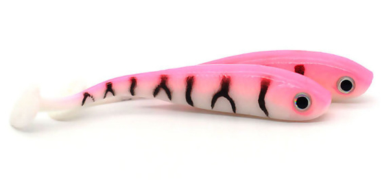 Fake T Tail Monnow Lures Soft Bait Fishing Silicone 11 Colors 7CM 2.1g