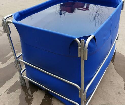 1500L High Opacity Removable Fish Pond , Plastic Ponds For Fish Farming