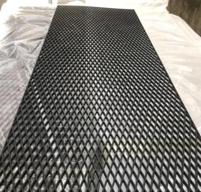 Carbon Fiber PVC Coated Mesh Black Automobile Network 120cm X 40cm Size