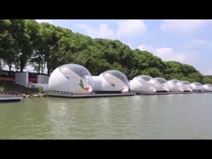 Inflatable bubble tent